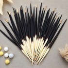 10pcs Black Porcupine Quills Hair Stick Indian Crafts Accessories White