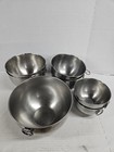 Lot Of 7 Revere Ware Stainless Steel Mixing Bowls     Complete 4-pc Set   Extras