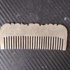 Vintage Decorative Engraved Carved Real Silver Comb