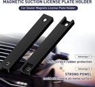 2 Pack Magnetic License Plate Holder   temp Tag Holder For Car Dealer License P   