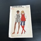 Vintage 1970s Butterick 6873 Coquette Ruffle Smock Dress Sewing Pattern 6 Uncut