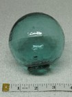 Sn574 Authentic Japanese Glass Fishing Float Blue Green 3 1 4   Alaska Marked 01