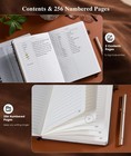 Lined Leather Journal Notebook For Men Women  Hardcover Journals With A5 Brown