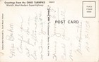 Ohio Turnpike Pictoral Map  Greetings  Worlds Modern Superhighway  Vtg Postcard