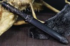 Double-edged Short Sword Outdoor Hunting Knife Dagger Sharp Damascus Steel Blade