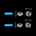 4000pcs Clear Ab   2000pcs Clear 4mm Acrylic Wedding Diamonds Confetti