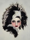 Unique Creations Lady Face Mask Wall Art  Wall Hanging Decor - New In Box