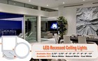 2 3 4 5 6 7 8 9 11-inch Recessed Lighting Canless Led Ceiling Can Light Fixture