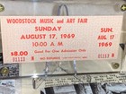 Woodstock 1969 Original Sunday Ticket Jimi Hendrix Janis Joplin Ephemera Coa Usa
