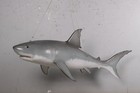 Hanging Great White Shark Life Size Resin Statue Ocean Sea Animal Prop Display