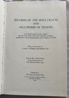 Records Of The Hole Crafte And Fellowship Of Masons Masonic Limited 1195 1600
