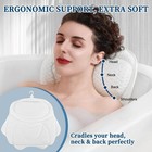 Bath Pillow Bathtub Pillow  Luxury Bath Pillows For Tub Neck And Back White