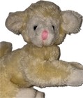 Russ Berrie Lani Baby Lamb Plush Yellow Cream White Stuffed Toy Animal Vintage