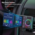 Nulaxy Bluetooth Fm Transmitter For Car  Wireless Car Small Black