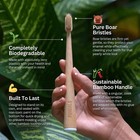 Primals Boar Bristle   Bamboo Toothbrush  4-pack  - Premium Boar Bristles