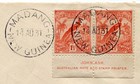 New Guinea 1931 1  d Ash Imprint Pair Sg 151 On Envelope Used Madang-wau  46 