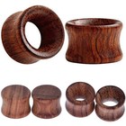 2pcs Wood Ear Tunnels Vintage Wooden Ear Gauges Ear Expander Plugs Stretcher Usa