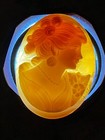 Lovely Antique Habille Hand Carved Shell Cameo Check Out Her Earring