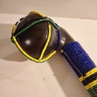 Maasai Rungu African Beaded Throwing Weapon Club Handmade
