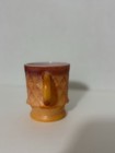 Fire King Diamond Kimberly Mug Coffee Cup Vintage Orange Ombre 60s 70s