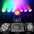 2pcs Mini 105w Moving Head Light Rgbw  7led Beam Stage Light Dj Disco Party Show