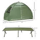 Portable 1 Person Raised Camping Tent Cot Combination For Fishing And Hunting