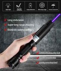 10w Adjustable High Power Blue Burning Laser Pointer Visible Dot Torchlight