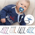 3 4pc Dummy Clip Baby Soother Clips Teething Teether Chain Holder Pacifier Str L