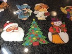Vintage Lot Hallmark Christmas Die Cut Holiday Bulletin Board Cutout Decorations
