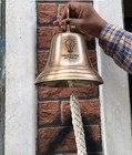 11  Large Nautical Ship s Boat Bell Solid Brass Marine Maritime Wall Decor Wd05