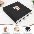 4x6 Photo Album For 600 Photos Linen Cover With Writing Space And Front Window B