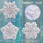 Christmas Tabletop Decorations  3 Pcs Wooden Snowflake Table Signs  Rustic Winte