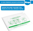 20 Pack Kirby Hepa Filter Bags   Belts  Fits Sentria   Generation F-style