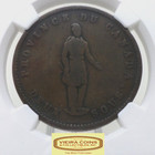 1852 Canada Penny Pc-4 Quebec Bank  Ngc F Details -  b29367