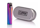 Clipper Icy Full Metal Refillable Lighter  Regular Flame  Gift Box Included