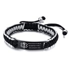 Custom Emergency Diabetes Medical Alert Bracelet Medical Id Nylon Wristband