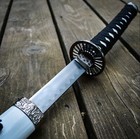 40  White Dragon Samurai Ninja Bushido Katana Japanese Sword Carbon Steel Blade