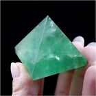 Natural Green Fluorite Quartz Crystal Healing Reiki Tower Gemstone Pyramid Decor