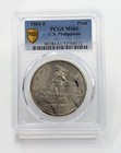 1904-s Us Philippines Peso- Pcgs Ms61