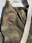 Original Ww2 German Winter Camo Water Pattern Pants With Suspenders 