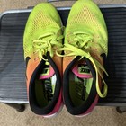 Ladies Nike Free Run 844630-999 Neon Green   Pink Sneakers Us Size 9