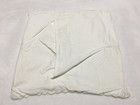 Ivory Crocheted Cotton Square Pillow Cover 14 