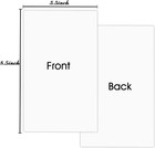 5 5 X 8 5 Blank White Card Stock  50 Pcs - Thick Paper - 80lb Flat Card Stock 
