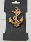 Anchor Gold Tone Lapel Hat Tie Pin 