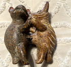 Vintage Mexican Folk Pottery Dancing Dogs Columbian Colima Style Animal Icons