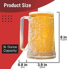 Beer Mugs For Freezer  Beer Mug  Double Walled Freezer Mugs With Gel  Set Of 2