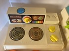 1982 Vintage Fisher-price Pretend Toy Kitchen Sink   Oven Set Lot  Utensils Cups