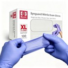 Disposable Nitrile Exam Gloves Latex Powder Free Medical Food Safe 100pcs