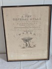 Antique Original 1817 A Arrowsmith World Atlas Cover   Title Page Framed
