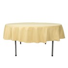 Champagne 90  Premium Round Polyester Tablecloth Wedding Party Tabletop Dinner